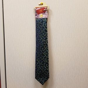 Brand new M&S Mark&Spencer holiday navy green tie